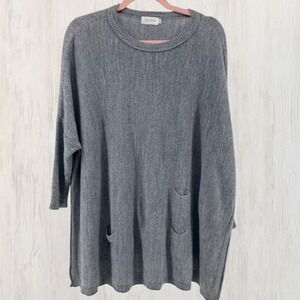 Mersea Women Oversized Fit Catalina Travel Sweater Gray One Size Coastal Cozy